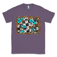 Lavender race leopard and gemstone background Classic Tee - HRA Design Shop