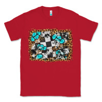 Red race leopard and gemstone background Classic Tee - HRA Design Shop