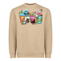 Mushroom skeleton summer coffee cups Heavyweight Sweatshirt - Zillion Design Studio