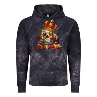 Cloud Black Skull With Crown Vintage Hoodie - RanaPortraitStore