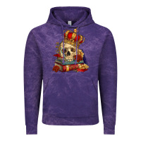 Cloud Purple Skull With Crown Vintage Hoodie - RanaPortraitStore