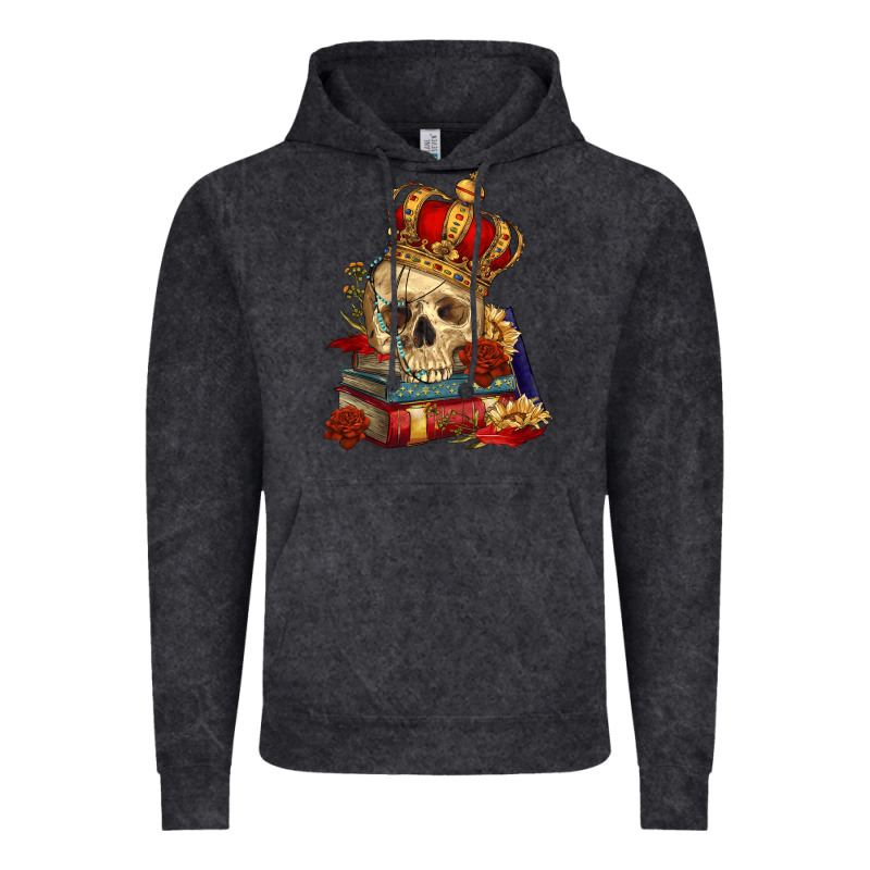 Skull With Crown Vintage Hoodie by RanaPortraitStore | Teevron