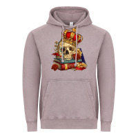 Vintage Zinc Skull With Crown Vintage Hoodie - RanaPortraitStore