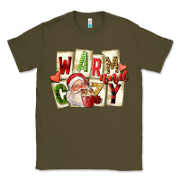 Army Green warm and cozy santa Classic Tee - FaDigitalArtStudio