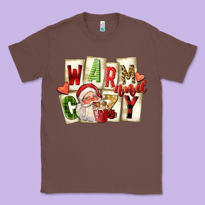 Warm And Cozy Santa Classic Tee Designed By Fadigitalartstudio