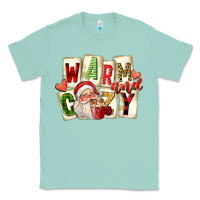 Seafoam warm and cozy santa Classic Tee - FaDigitalArtStudio