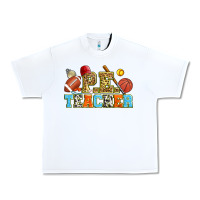White p.e. teacher Urban Heavy Tee - Zillion Design Studio