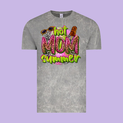 Hot Mom Summer Vintage Tee Designed By Texasbilliewilder