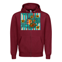 Burgundy pumpkin Zipper Hoodie - JahusDesignShop