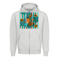 Dove Grey pumpkin Zipper Hoodie - JahusDesignShop