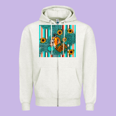 Pumpkin Zipper Hoodie Designed By Jahusdesignshop