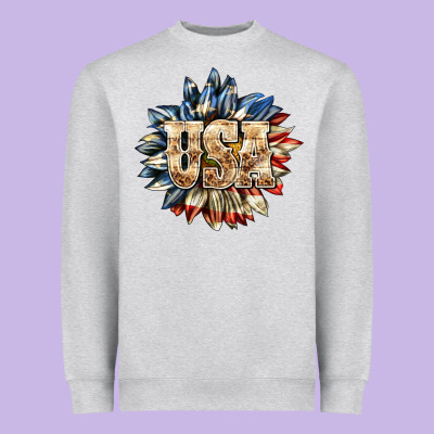 Heavyweight Sweatshirt usa sunflower billie wilder