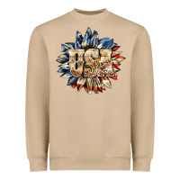 Mushroom usa sunflower billie wilder Heavyweight Sweatshirt - texasbilliewilder