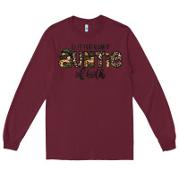 Burgundy auntie Long Sleeve Tee - CowhideDigitalArt