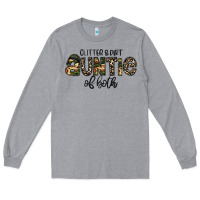 Heather Grey auntie Long Sleeve Tee - CowhideDigitalArt