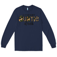 Navy auntie Long Sleeve Tee - CowhideDigitalArt