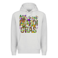 Dove Grey Little miss Mardi Gras Premium Hoodie - BundleAndBundleShop