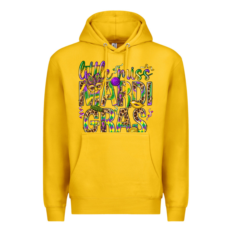 Little Miss Mardi Gras Premium Hoodie by BundleAndBundleShop | Teevron