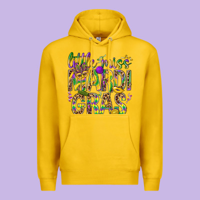 Little Miss Mardi Gras Premium Hoodie Designed By Bundleandbundleshop