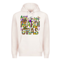 Pale Pink Little miss Mardi Gras Premium Hoodie - BundleAndBundleShop