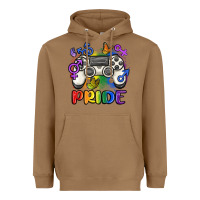 Toasted Coconut gaymer pride Heavyweight Hoodie - MaliasSmallBusiness