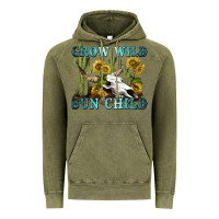 Vintage Olive grow wild sun child tbw Vintage Hoodie - texasbilliewilder