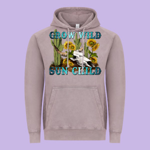 Grow Wild Sun Child Tbw Vintage Hoodie Designed By Texasbilliewilder