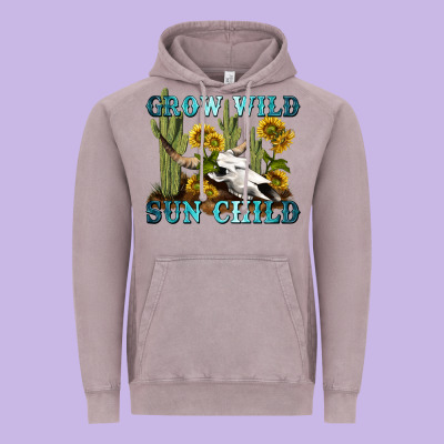 Grow Wild Sun Child Tbw Vintage Hoodie Designed By Texasbilliewilder