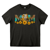 Asphalt charolais cow mom Heavy Core Tee - LillyAllenDesigns