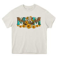 Cream charolais cow mom Heavy Core Tee - LillyAllenDesigns