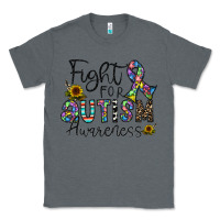 Charcoal Heather fight for autism awareness Classic Tee - CowhideDigitalArt