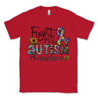 Red fight for autism awareness Classic Tee - CowhideDigitalArt