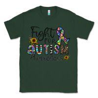 Sports Green fight for autism awareness Classic Tee - CowhideDigitalArt
