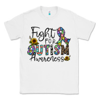 White fight for autism awareness Classic Tee - CowhideDigitalArt