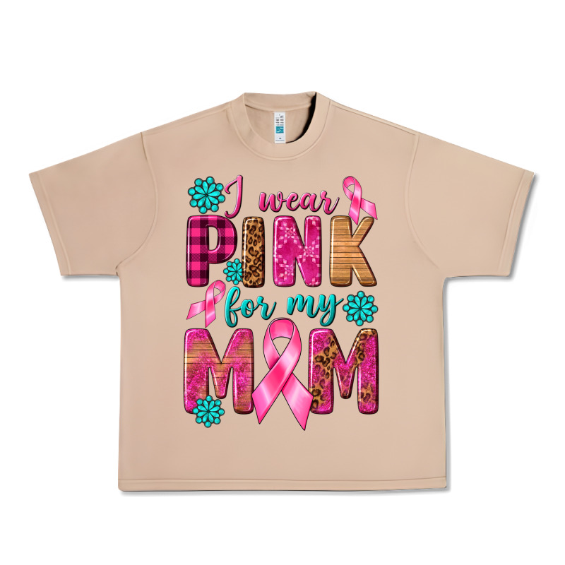 I Wear Pink For My Mom With Butterfly Urban Heavy Tee by texasbilliewilder | Teevron