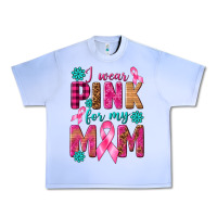 Grape Ice I Wear Pink For My Mom with Butterfly Urban Heavy Tee - texasbilliewilder