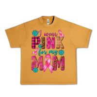 Peanut Butter I Wear Pink For My Mom with Butterfly Urban Heavy Tee - texasbilliewilder