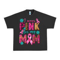 Pigment Black I Wear Pink For My Mom with Butterfly Urban Heavy Tee - texasbilliewilder