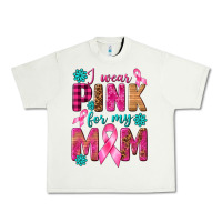 Pistachio I Wear Pink For My Mom with Butterfly Urban Heavy Tee - texasbilliewilder