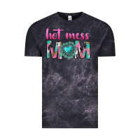 Cloud Black hot mess mom Vintage Tee - texasbilliewilder