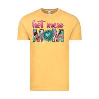 Vintage Mustard hot mess mom Vintage Tee - texasbilliewilder