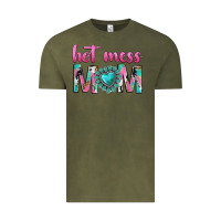 Vintage Olive hot mess mom Vintage Tee - texasbilliewilder