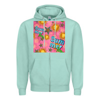 Seafoam summer time of the sun seamless pattern Zipper Hoodie - BundleAndBundleShop