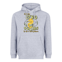 Heather Grey it costs zero dollars to be a nice person Heavyweight Hoodie - MaliasSmallBusiness