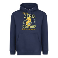Navy it costs zero dollars to be a nice person Heavyweight Hoodie - MaliasSmallBusiness