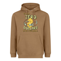 Toasted Coconut it costs zero dollars to be a nice person Heavyweight Hoodie - MaliasSmallBusiness