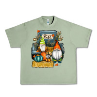 Oil Green farm truck autumn gnomes Urban Heavy Tee - RanaPortraitStore