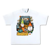 White farm truck autumn gnomes Urban Heavy Tee - RanaPortraitStore