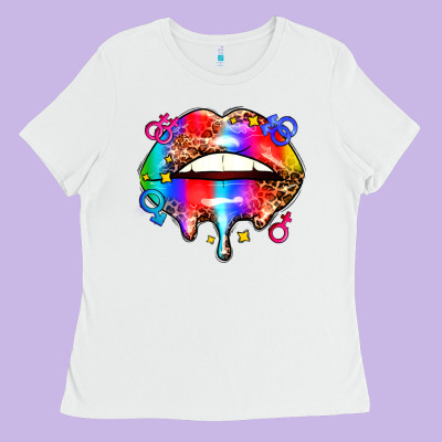 Pride Lips Ladies Tee Designed By Adodesignshop