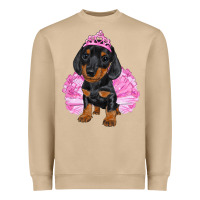 Mushroom balerina dachshund with tutu Heavyweight Sweatshirt - RanaPortraitStore